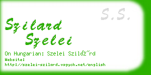 szilard szelei business card